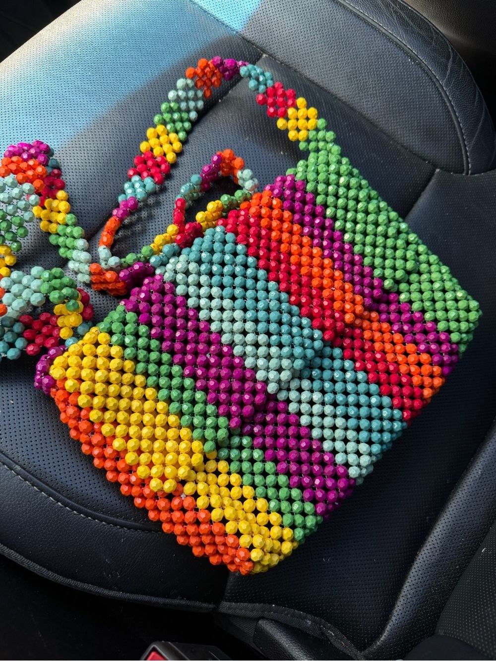 Cynthia Rowley festival Multicolor Beaded Shoulder Bag